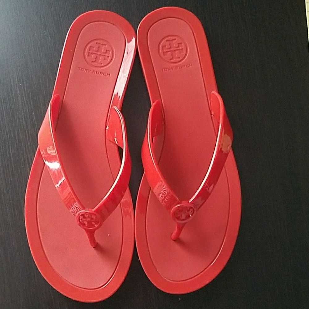 Red Flip Flops